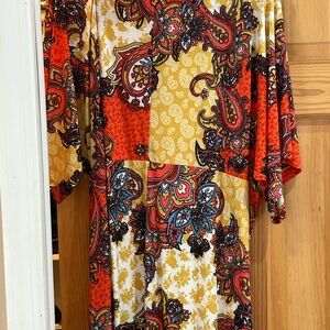 Paisley Print Multicolor Dress